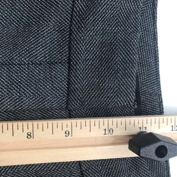 Ann Taylor Factory Pant Womens 10 Black White Flat Front Pockets Trouser - Picture 11 of 11